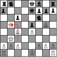 Sample Chess Game - White's tenth move
