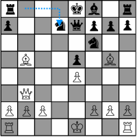 Sample Chess Game - Black's eleventh move