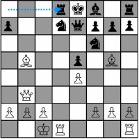 Sample Chess Game - Black's twelfth move