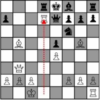 Sample Chess Game - White's thirteenth move