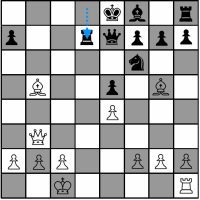 Sample Chess Game - Black's thirteenth move