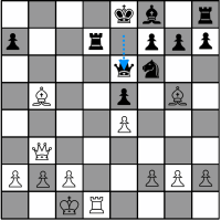Sample Chess Game - Black's fourteenth move