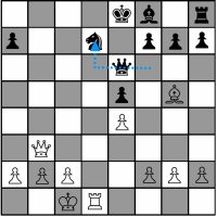 Sample Chess Game - Black's fifteenth move
