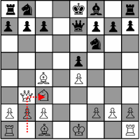 Sample Chess Game - White's eighth move
