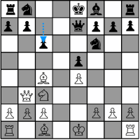 Sample Chess Game - Black's eighth move