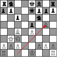 Sample Chess Game - White's ninth move