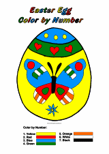 Easter Egg color-by-number