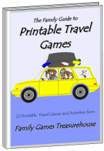 Cover of The Family Guide to Printable Travel Games ebook
