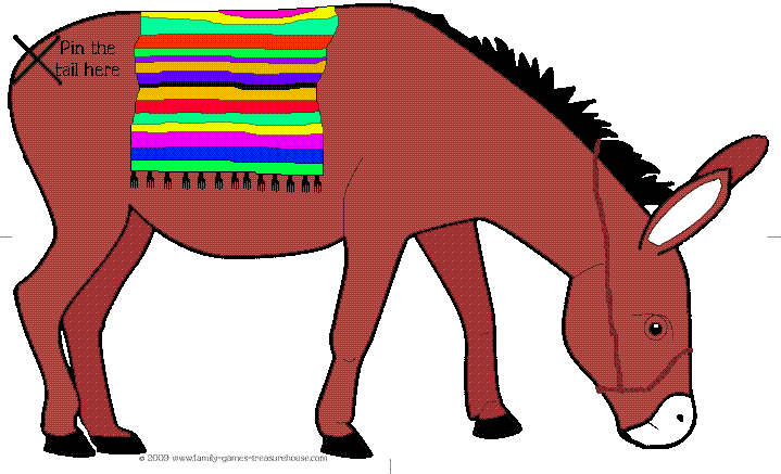Printable Pin The Tail On The Donkey