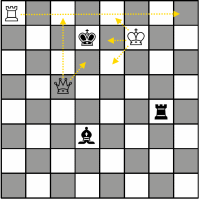 An example of checkmate in chess