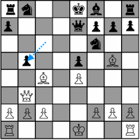 Sample Chess Game - Black's tenth move